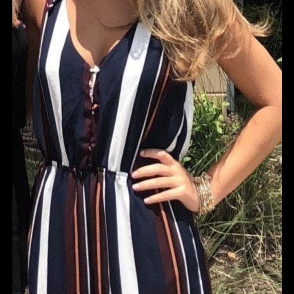 Sienna Sky Striped Jumpsuit